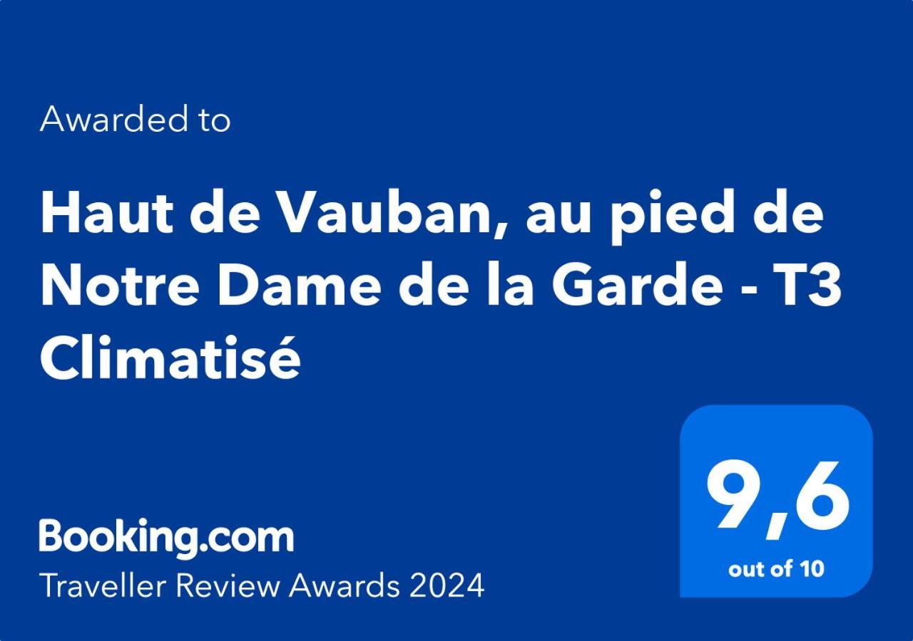 מרסיי Haut De Vauban, Au Pied De Notre Dame De La Garde - T3 Climatise מראה חיצוני תמונה